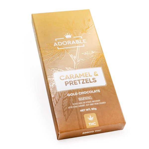 200mg THC infused Gold Chocolate – Adorable