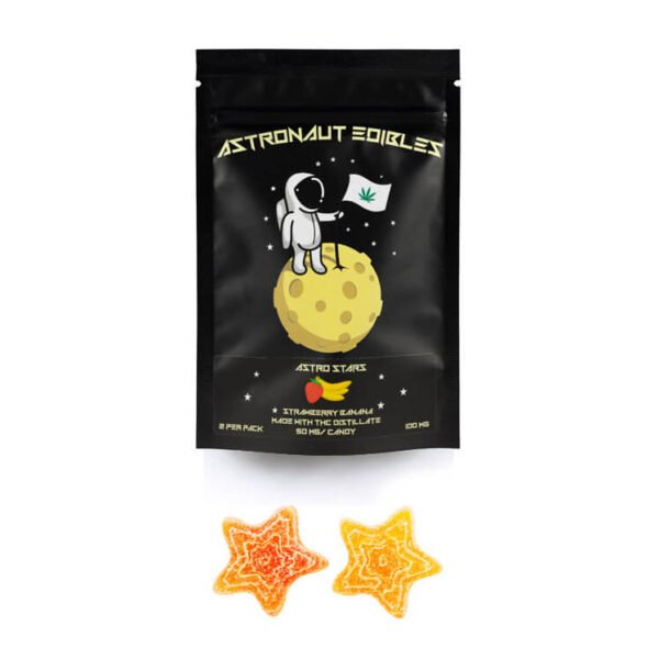 ASTRONAUT GUMMY STARS 50mg X 2 – Banana