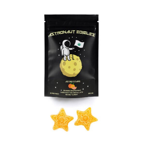 ASTRONAUT GUMMY STARS 50mg X 2 – Orange Grapefruit