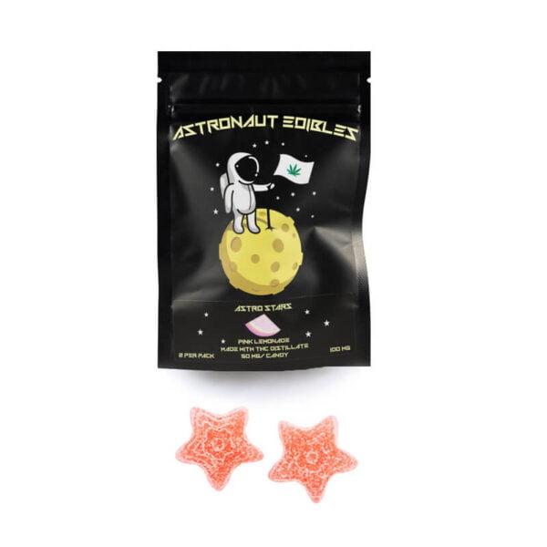 ASTRONAUT GUMMY STARS 50mg X 2 – Pink Lemonade