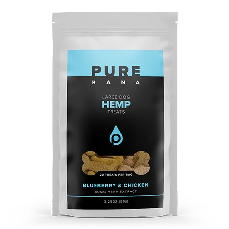 Hemp Dog Treats (Large Dog) – Blueberry & Chicken