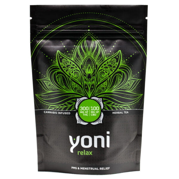 Yoni Relax Cannabis Tea – PMS & Menstrual Relief – By Mota Edibles – 300mg THC - 100mg CBD