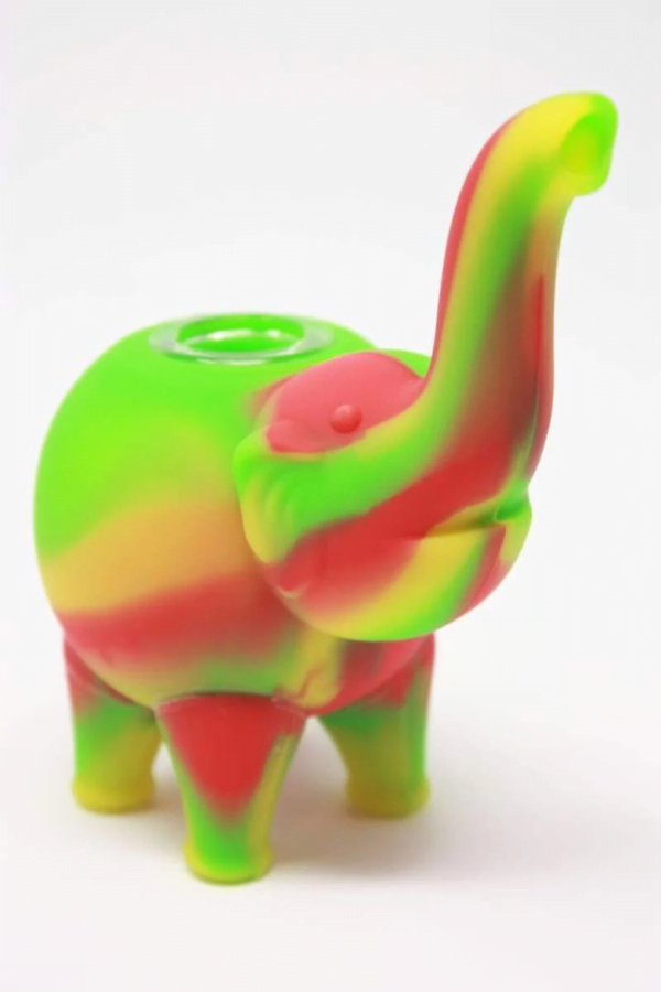 Ellie The Silicone Elephant Bubbler Pipe